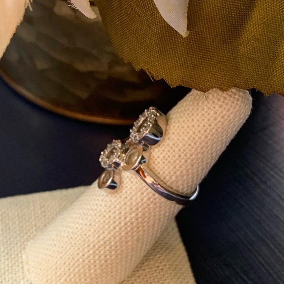 Silver Circles CZ Ring - Picture 2 of 5